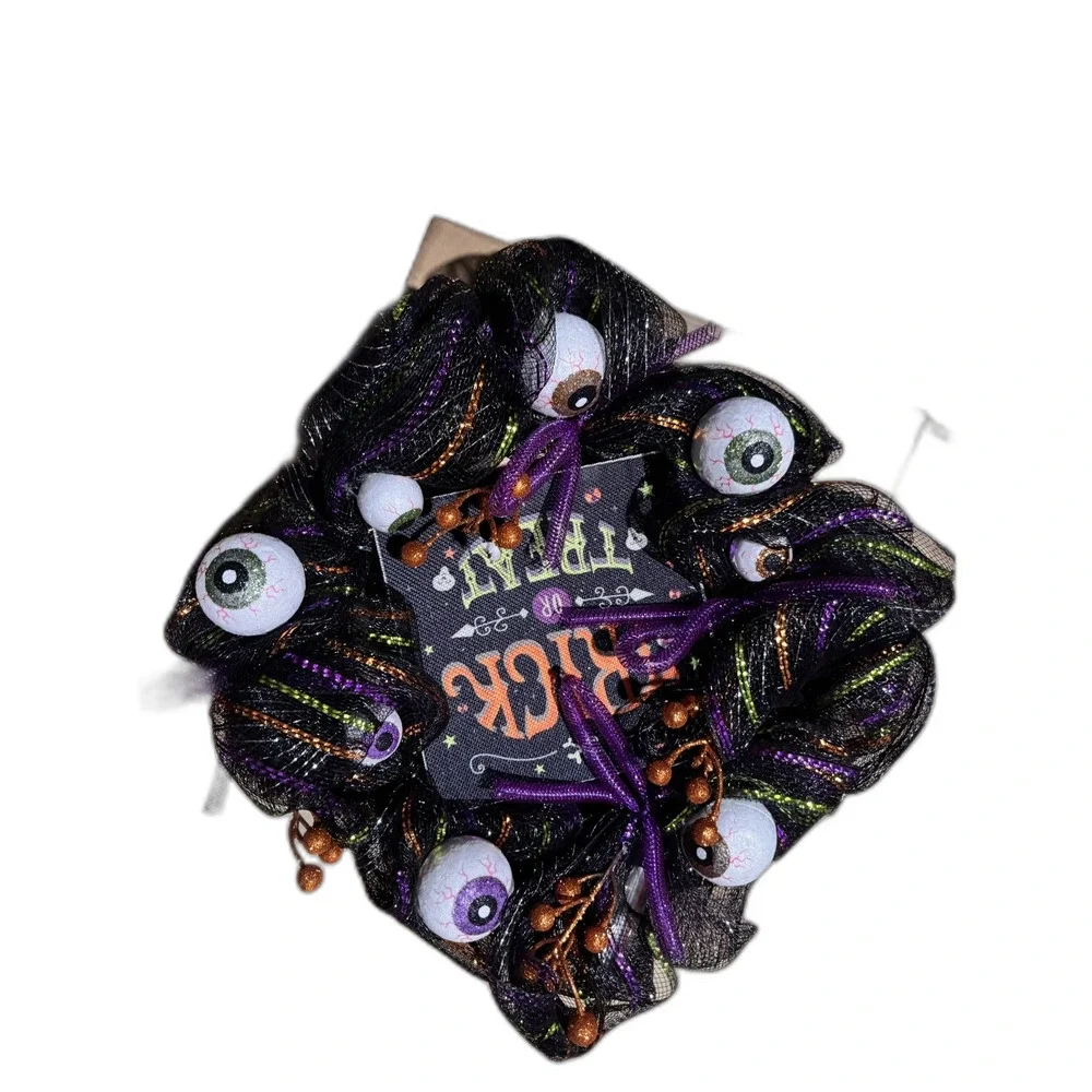 Halloween wreath,Spooky wreath,Eyeball Halloween wreath